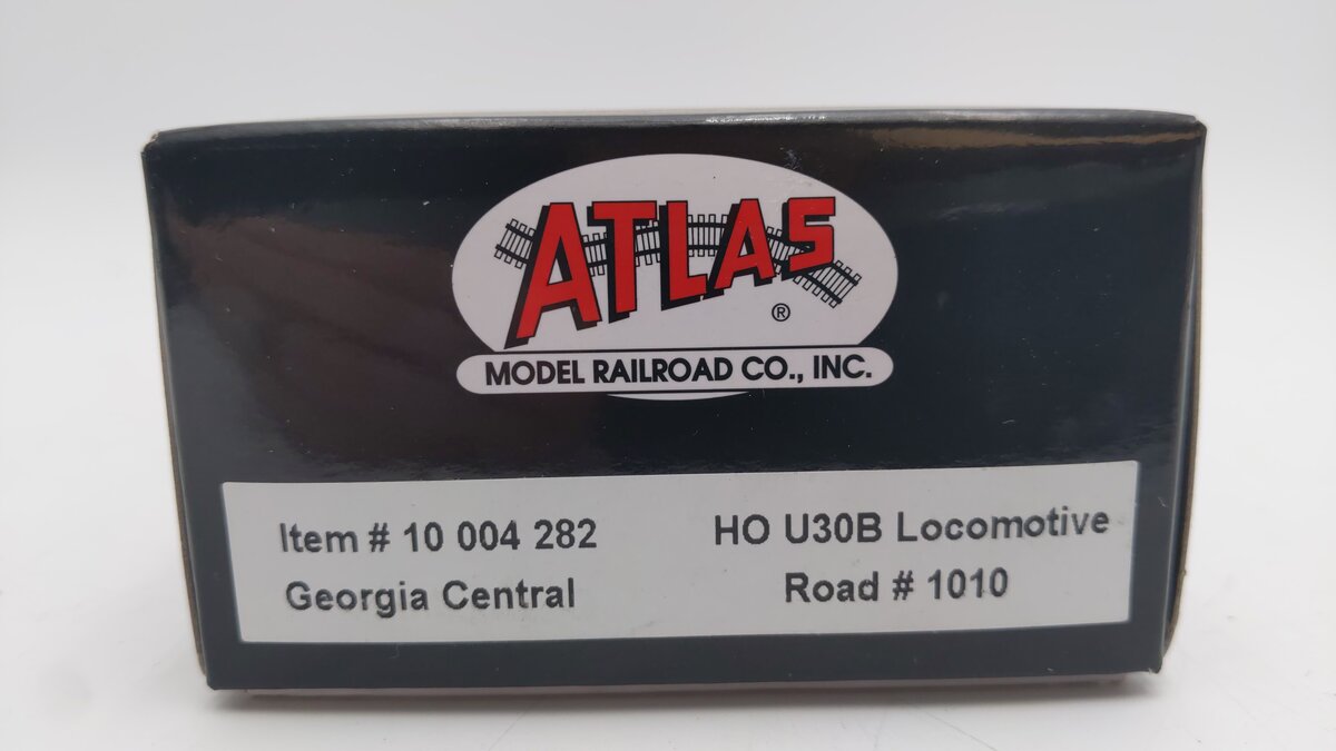 Atlas 10004282 HO Georgia Central Gold U30B Diesel Locomotive w/DCC #1010 EX/Box