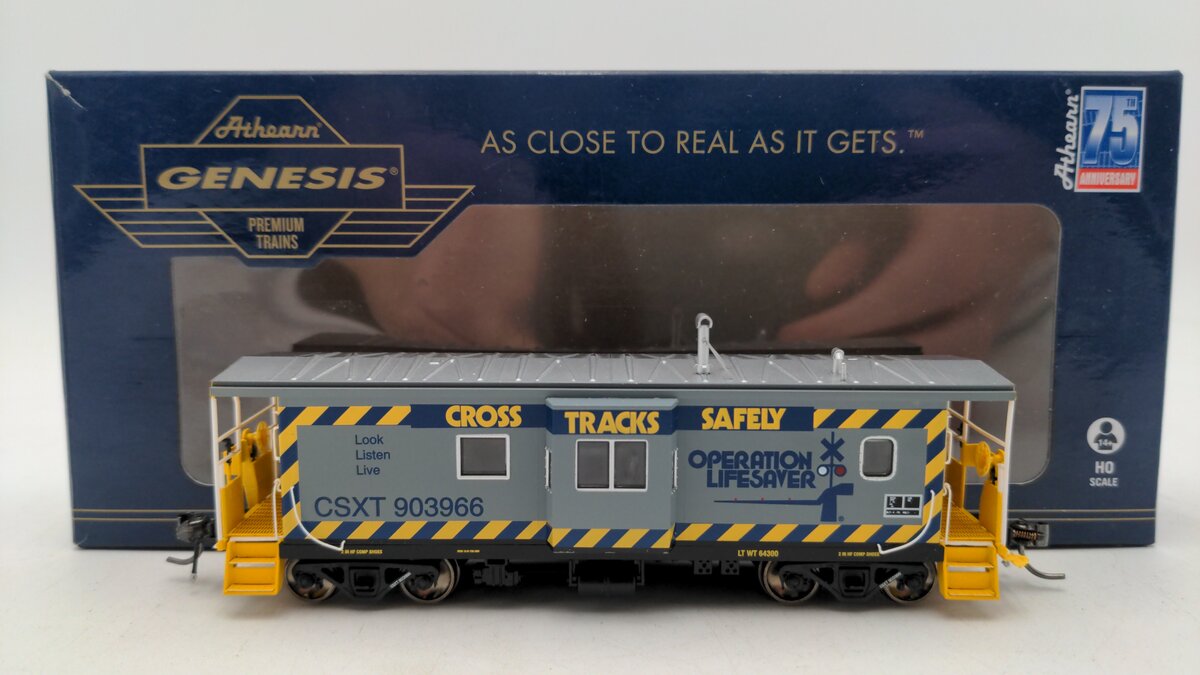 Athearn G78342 HO Scale CSXT Lighted Caboose #903966 EX/Box