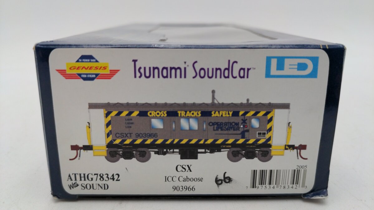Athearn G78342 HO Scale CSXT Lighted Caboose #903966 EX/Box