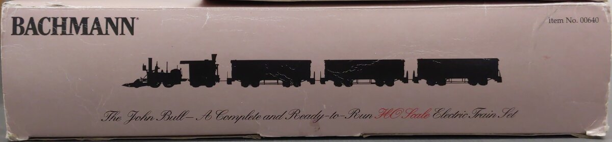 Bachmann 00640 HO Scale John Bull Historic Steam Passenger Train Set EX/Box