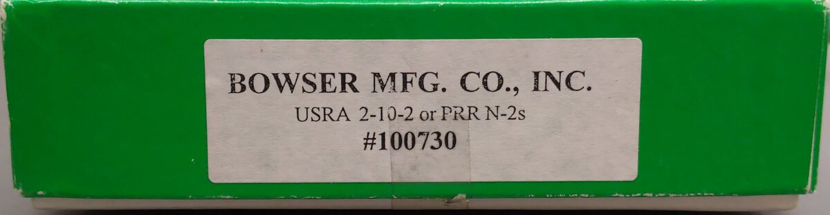 Bowser 100730 HO Scale 2-10-2 Steam Locomotive & Tender Kit - Custom VG/Box