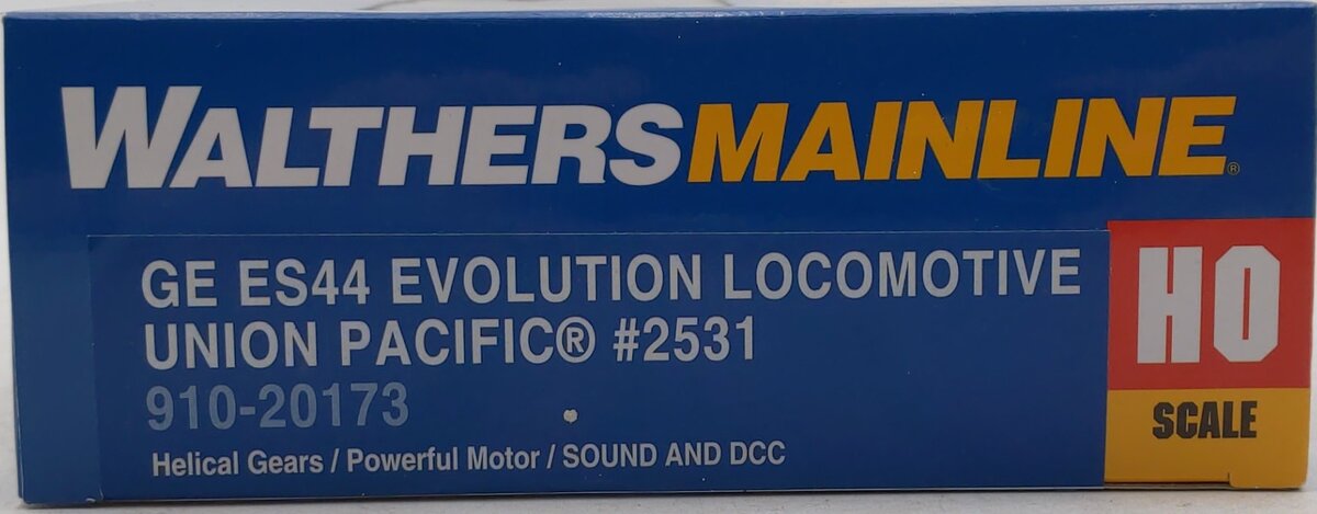 Walthers 910-20173 HO Union Pacific GE ES44AH Diesel Locomotive Sound/DCC #2531 EX/Box