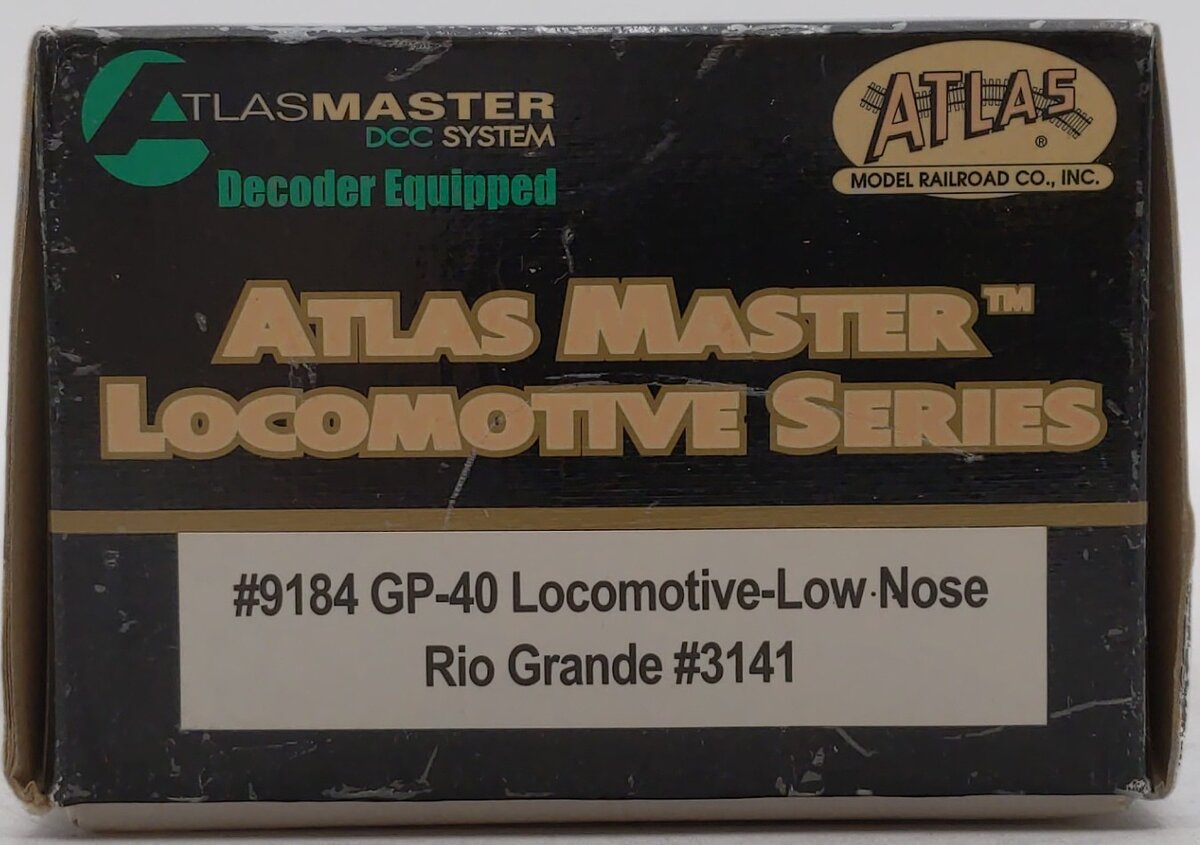 Atlas 9184 HO Scale Rio Grande EMD GP40 Diesel Locomoitve #3141 w/DCC LN/Box