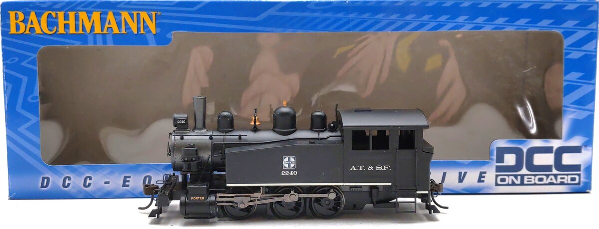 Bachmann 52105 HO Santa Fe Porter 0-6-0T Side Tank Steam Locomotive w/DCC #2240 LN/Box