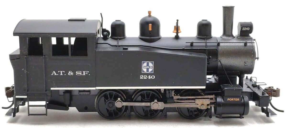 Bachmann 52105 HO Santa Fe Porter 0-6-0T Side Tank Steam Locomotive w/DCC #2240 LN/Box