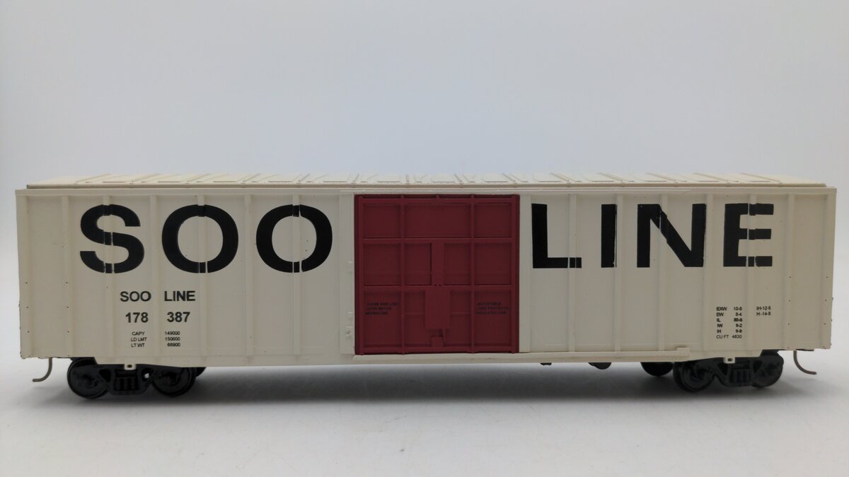 American Models 1512 S Gauge Soo Line 50' Box Car #178396 [Hi-Rail] EX/Box