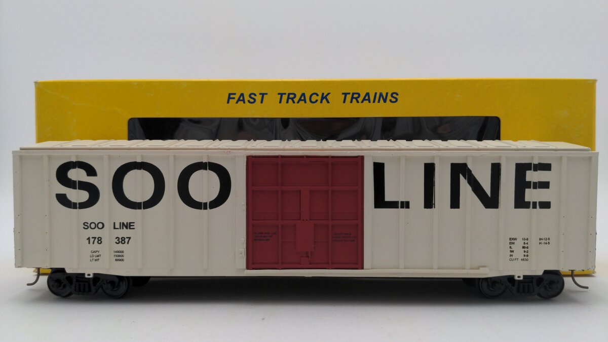 American Models 1512 S Gauge Soo Line 50' Box Car #178396 [Hi-Rail] EX/Box