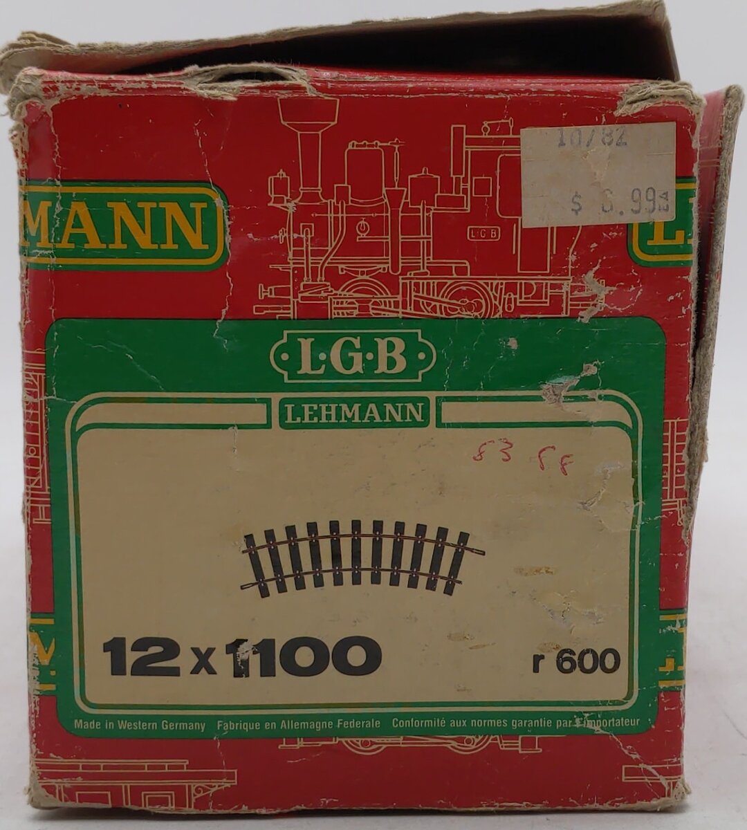 LGB 1100 G Scale 30 Degree Curved Track Sections (12) VG/Box