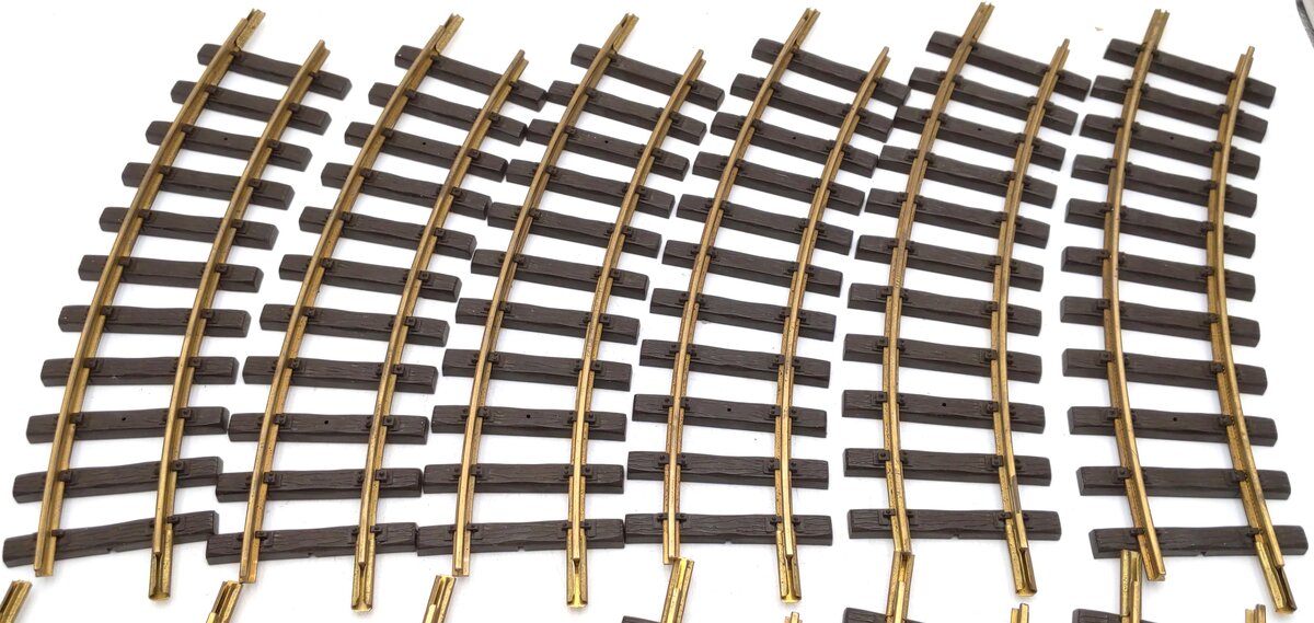 LGB 1100 G Scale 30 Degree Curved Track Sections (12) VG/Box