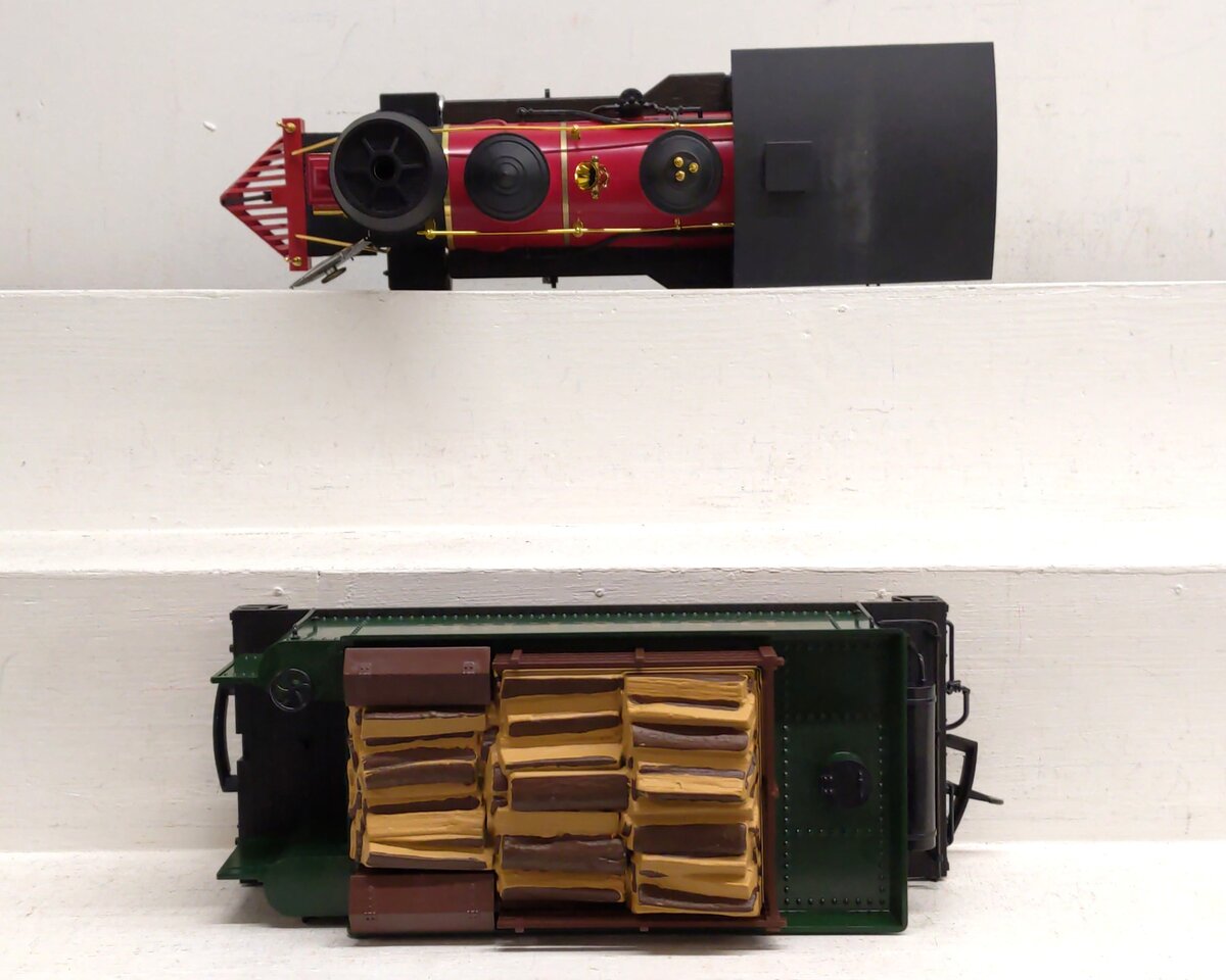 LGB 2018D G Scale DSP&PRR 2-6-0 Mogul Steam Locomotive & Tender #18 EX/Box