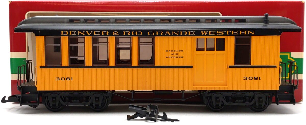 LGB 3081 G Scale Denver & Rio Grande Western Combine Passenger Car EX/Box