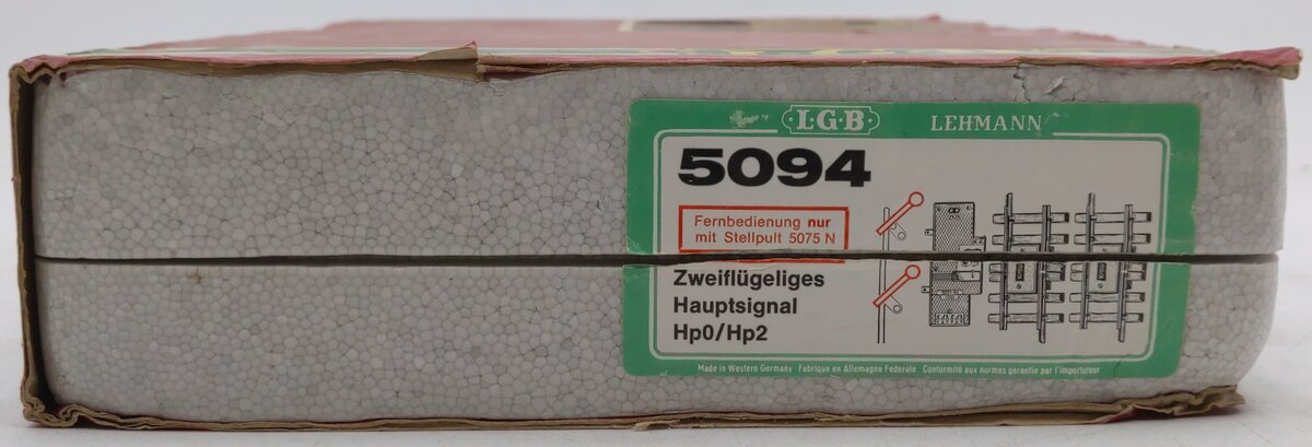 LGB 5094 G Scale Home Stop Signal with 2 Arms EX/Box