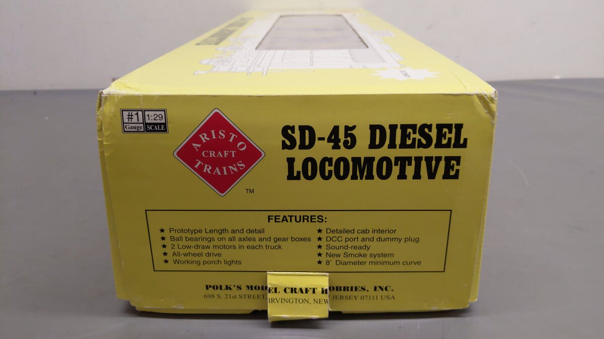 Aristo-Craft 22491 G Scale Santa Fe SD45 Diesel Locomotive # 5452 VG/Box