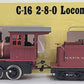 Aristo-Craft ART-80108 Napa Valley 2-8-0 Steam Locomotive & Tender EX/Box
