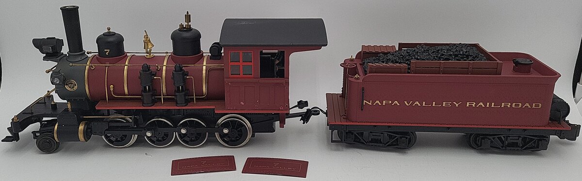 Aristo-Craft ART-80108 Napa Valley 2-8-0 Steam Locomotive & Tender EX/Box