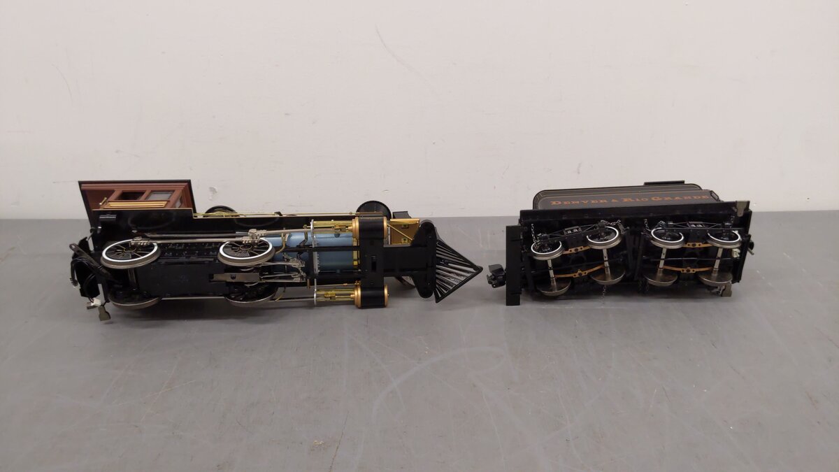 Bachmann 81398 G Denver & Rio Grande Western 4-4-0 Steam Locomotive & Tender VG/Box