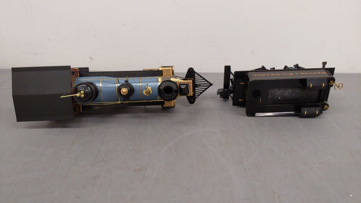 Bachmann 81398 G Denver & Rio Grande Western 4-4-0 Steam Locomotive & Tender VG/Box