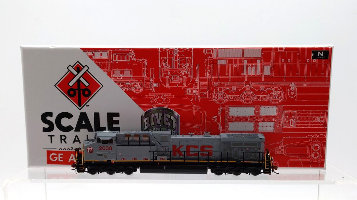 Scale Trains SXT40616 N Scale Kansas City Southern AC4400 Diesel Engine #2038 LN/Box