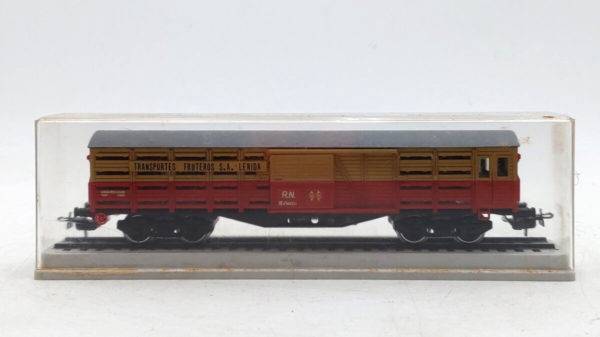 Electrotren 5102 HO Scale Transportes Fruteros Livestock Freight Car EX