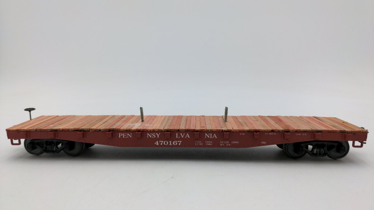 American Models 6017 S Pennsylvania Railroad Flatcar #470167 EX/Box
