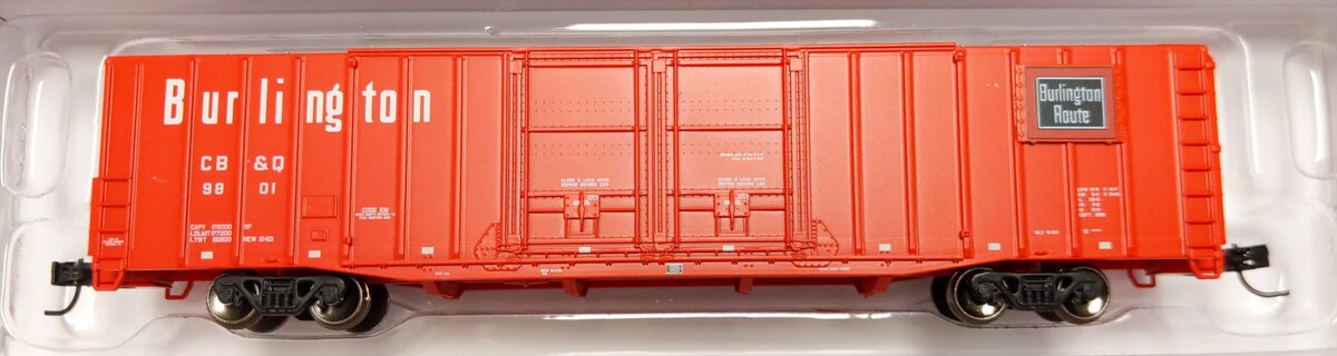 Athearn 6700 N Chicago Burlington & Quincy 60' PS Auto Boxcar #9801