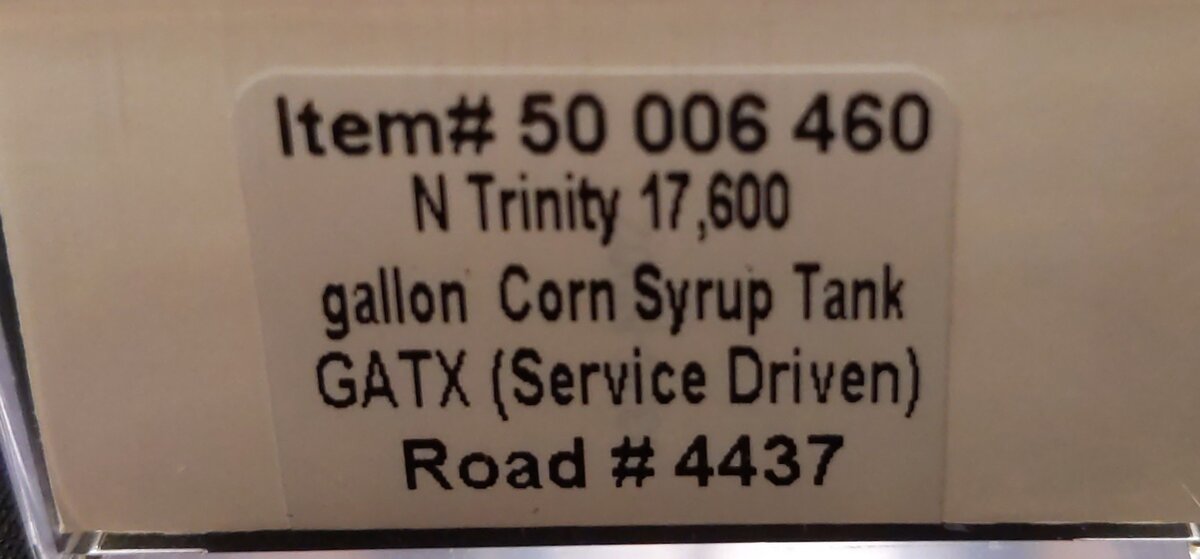 Atlas 50006460 N GATX [Service Driven] 17,600 Gallon Tank Car #4437 LN/Box