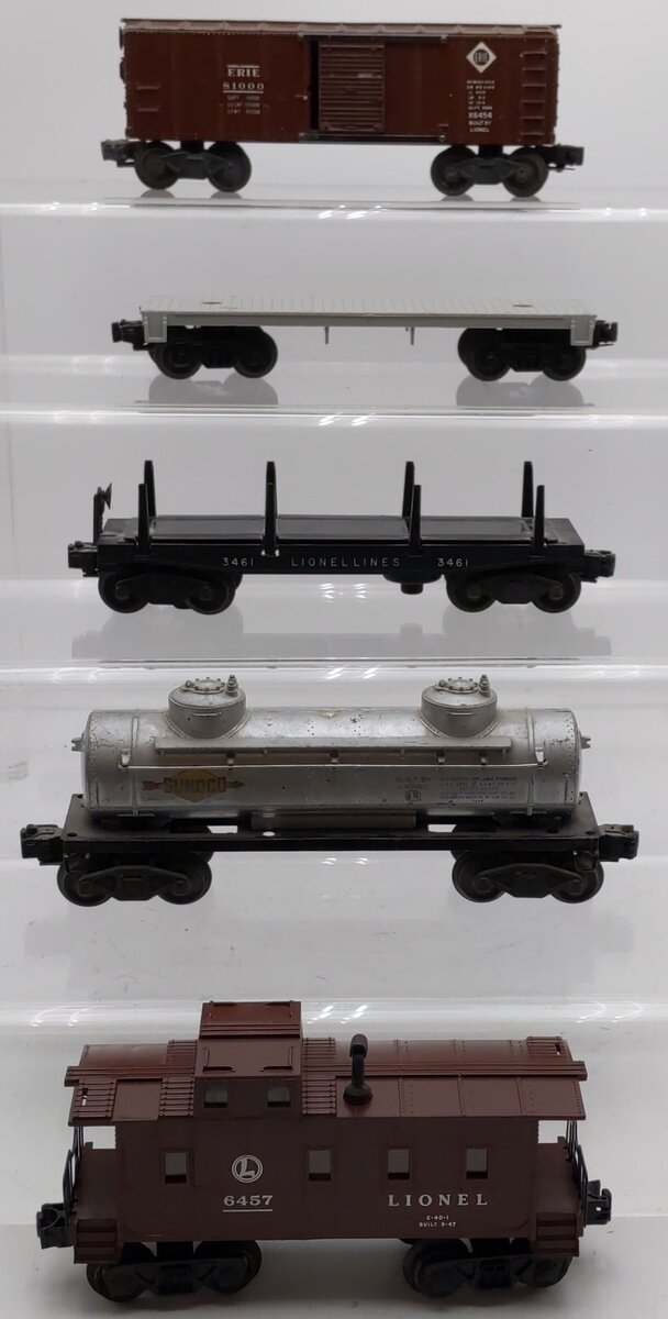 Lionel Vintage O Gauge Freight Cars #81000,3461,6465,6457 [5] VG