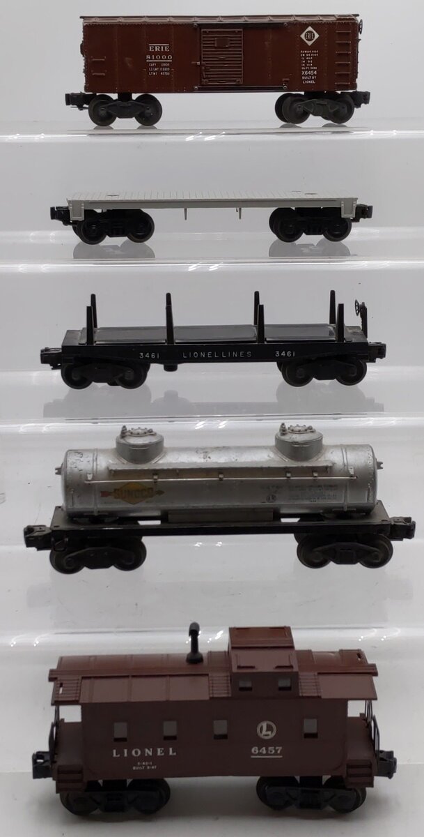 Lionel Vintage O Gauge Freight Cars #81000,3461,6465,6457 [5] VG