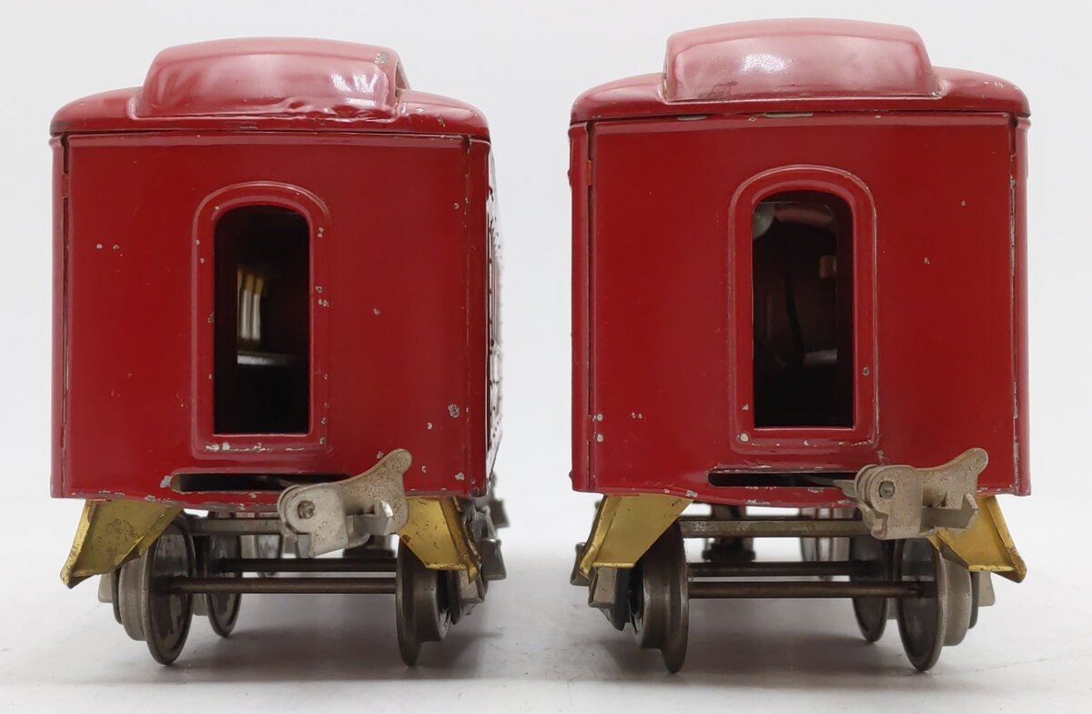 Lionel Vintage Standard Gauge Lionel Lines Passenger Cars #337/#338 [2] VG/Box