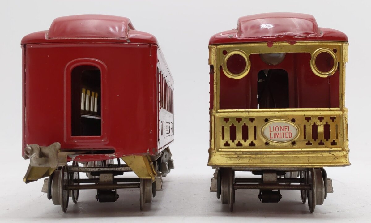 Lionel Vintage Standard Gauge Lionel Lines Passenger Cars #337/#338 [2] VG/Box