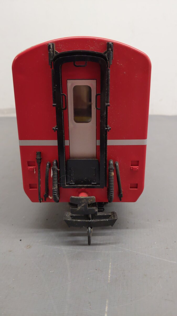 LGB 3069 G Scale RhB Red Baggage Car - Metal Wheels EX