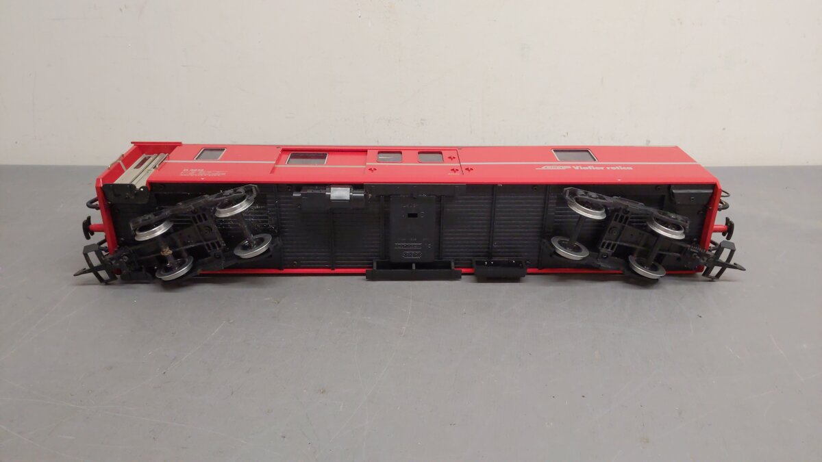 LGB 3069 G Scale RhB Red Baggage Car - Metal Wheels EX