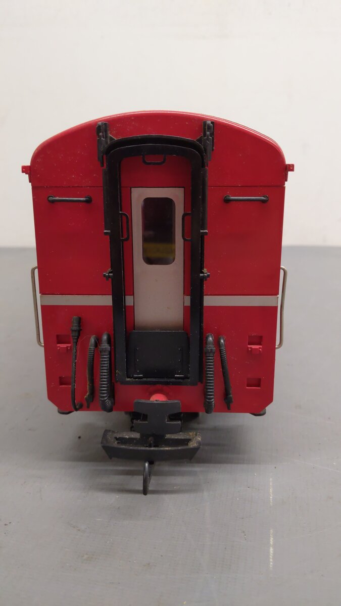 LGB 3069 G Scale RhB Red Baggage Car - Metal Wheels EX