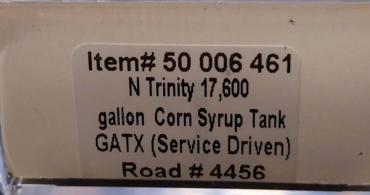 Atlas 50006461 N GATX [Service Driven] 17,600 Gallon Tank Car #4456