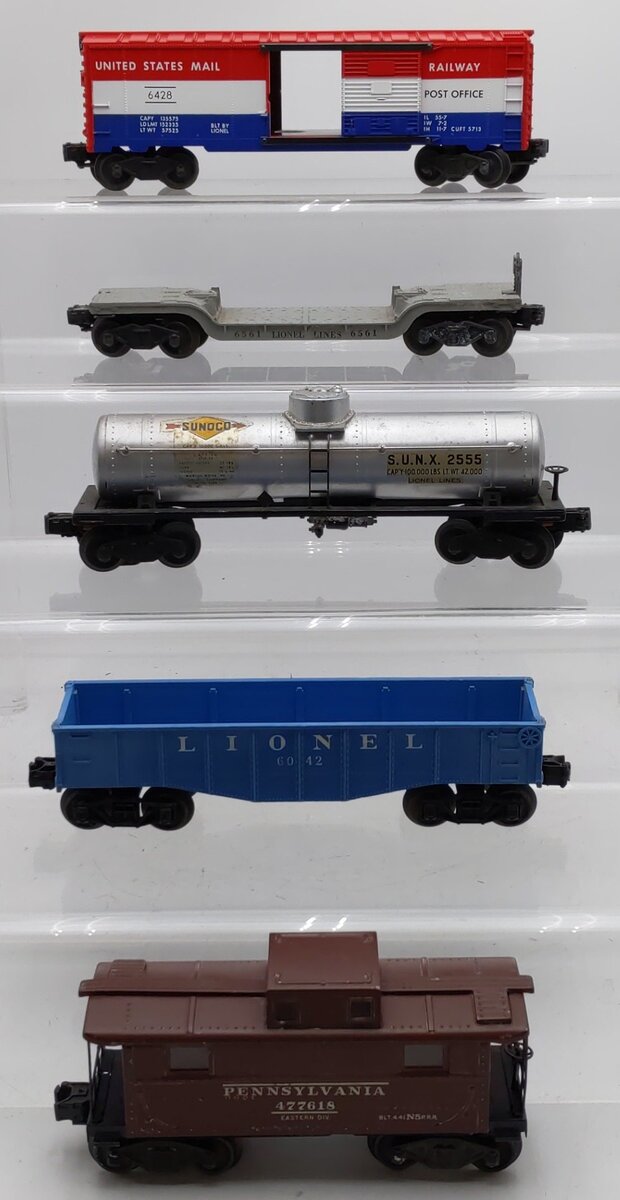 Lionel Vintage O Gauge Freight Cars #2555,6042,6561,6428,477618 [5] VG
