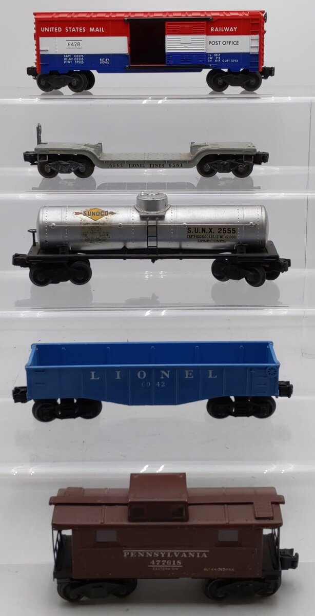 Lionel Vintage O Gauge Freight Cars #2555,6042,6561,6428,477618 [5] VG