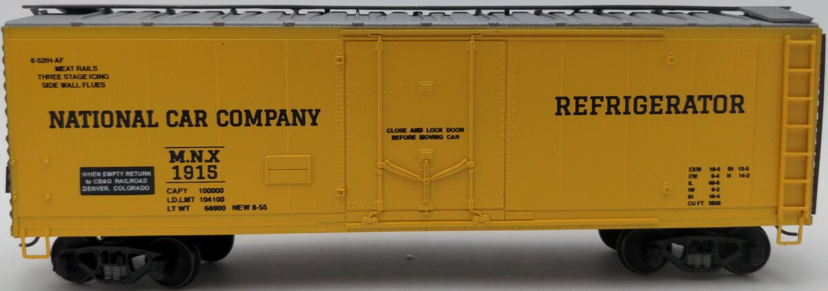 American Models 2017 S Gauge MNX National Car Company Fall Fest Boxcar #1915 EX/Box