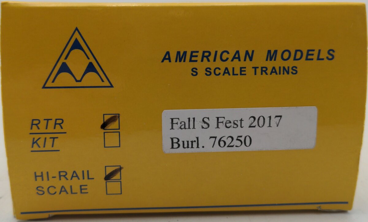 American Models S Gauge BREX Fall Fest 2017 Boxcar #76250 EX/Box