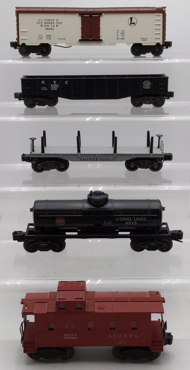 Lionel Vintage O Gauge Freight Cars #36621,6462,2411,6025,6357 [5] VG
