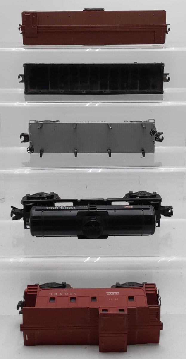 Lionel Vintage O Gauge Freight Cars #36621,6462,2411,6025,6357 [5] VG