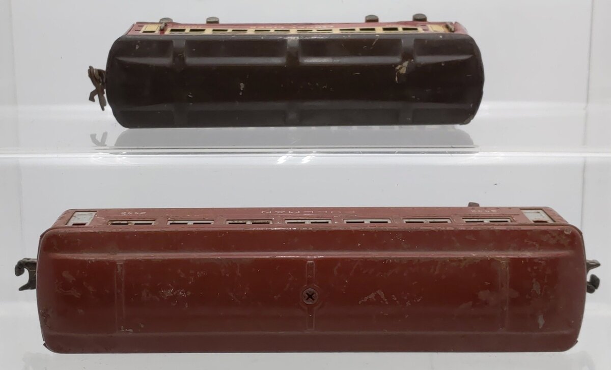 Lionel Vintage O Gauge Tinplate Passenger Cars #2442/#1690 [2] VG