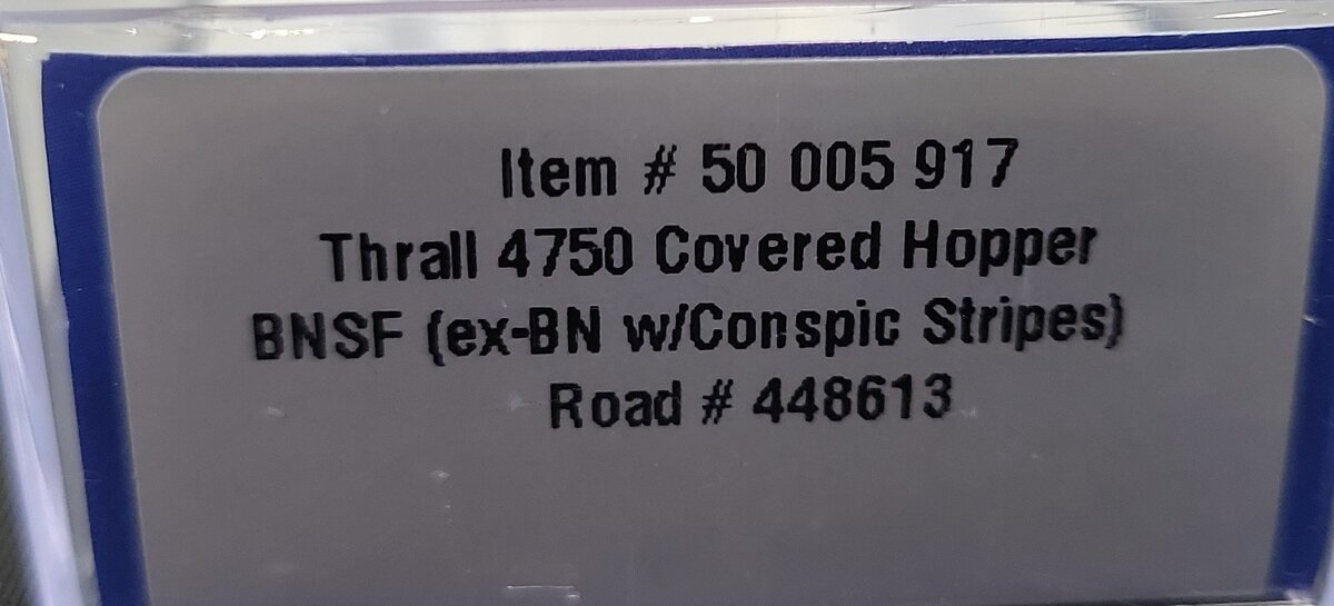 Atlas 50005917 N BNSF Trainman Thrall 4750 Covered Hopper #448613