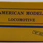 American Models RS-3 S Gauge Undecorated Black Diesel Locomotive EX/Box