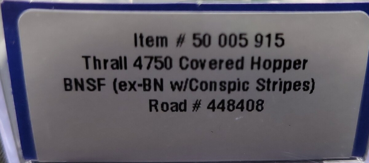 Atlas 50005915 N BNSF Trainman Thrall 4750 Covered Hopper #448408