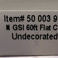 Atlas 50003922 N Undecorated GSI 60' Flat Car LN/Box