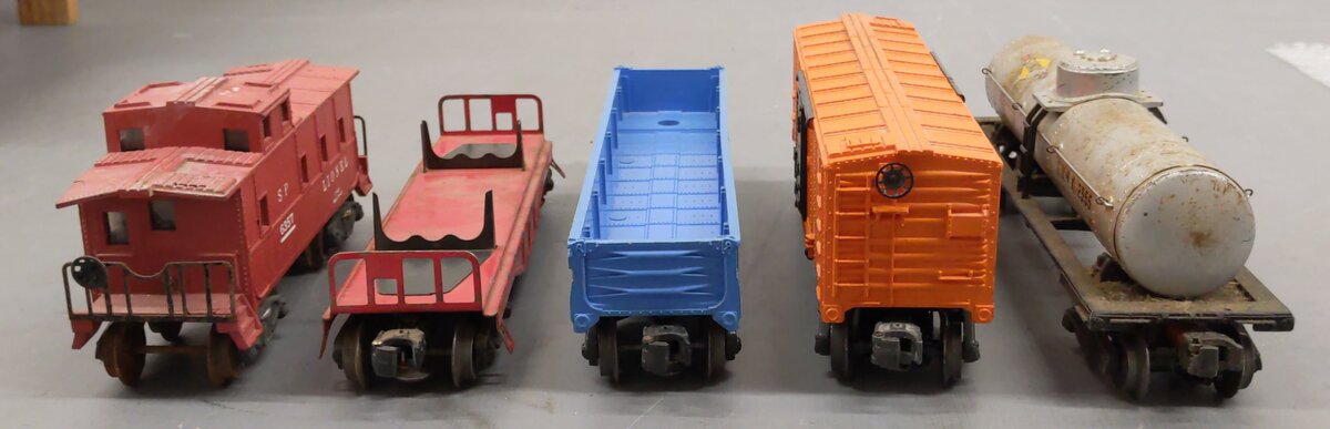 Lionel Vintage O Gauge Freight Cars: 6162, 2555, X3464, 6357, 6111 [5] VG