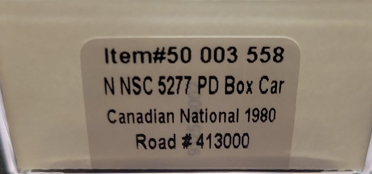 Atlas 50003558 N Canadian National 1980 NSC 50' Plug Door Box Car #413000 LN/Box