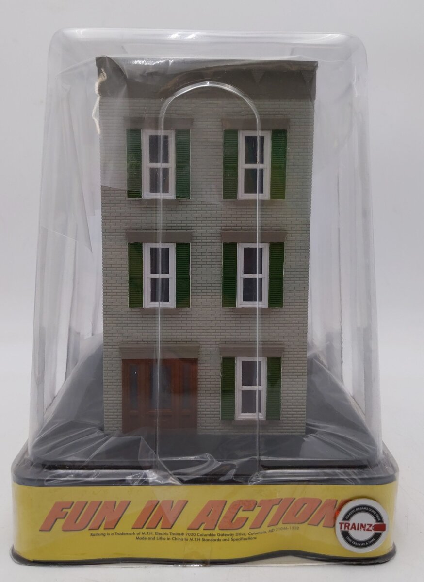 MTH 30-90507 O 3-Story Town House #2 (Grey & Green) MT/Box