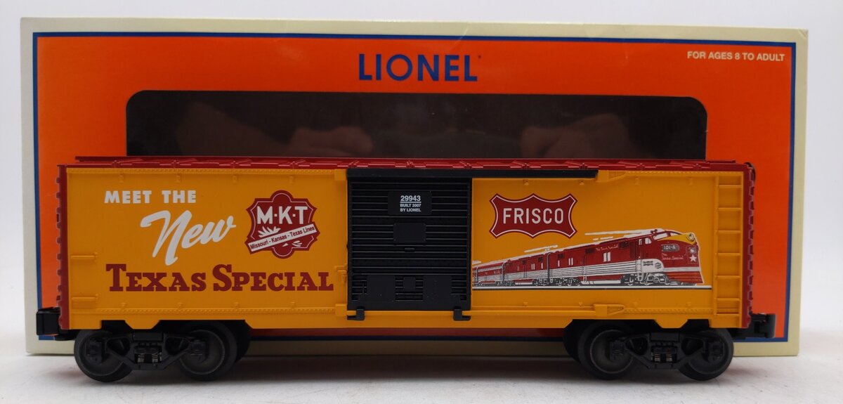 Lionel 6-29943 O Gauge Texas Special RR Art Boxcar LN/Box