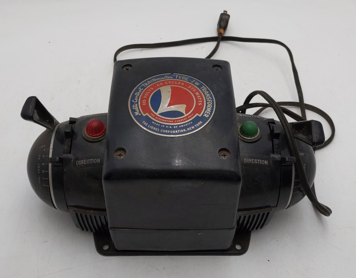 Lionel ZW O Gauge Vintage Trainmaster 275 Watt Transformer with Whistle VG